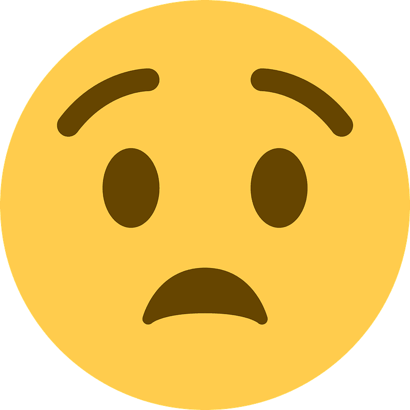 Anguished face