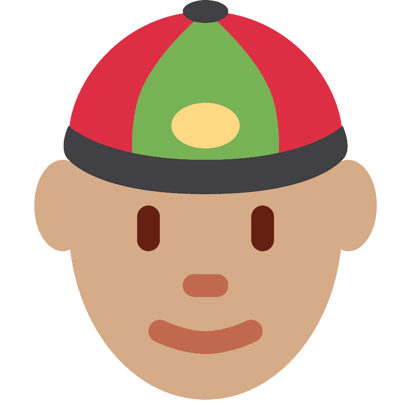Person with skullcap
