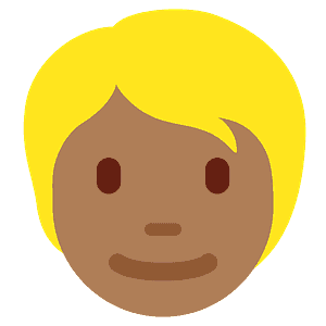 Hudtype 5, blond Person