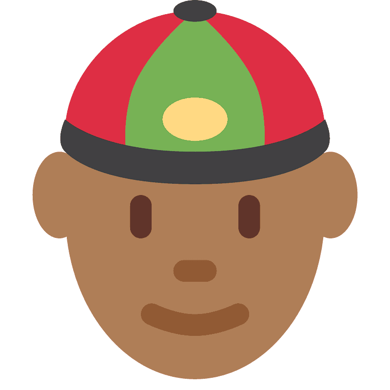 Person with skullcap