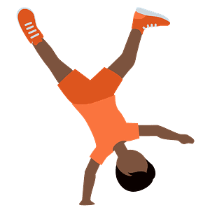 Person cartwheeling
