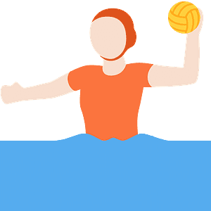 Person playing water polo