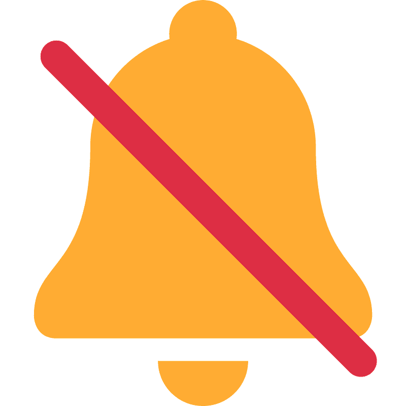 Bell with slash