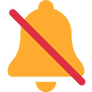 Bell with slash