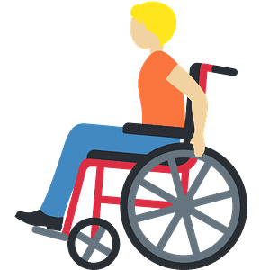 Person in manual wheelchair