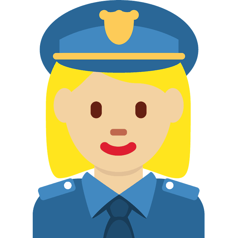 濃い肌色 女性警察官