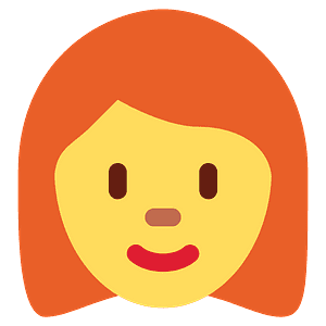 Woman: red hair