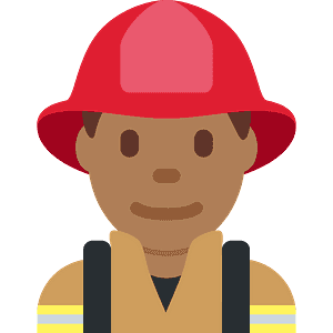 Man firefighter