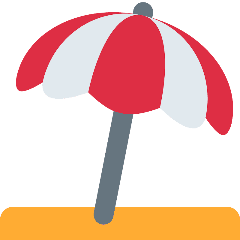 Umbrella on ground