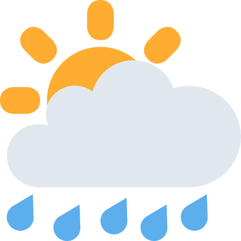 Sun behind rain cloud