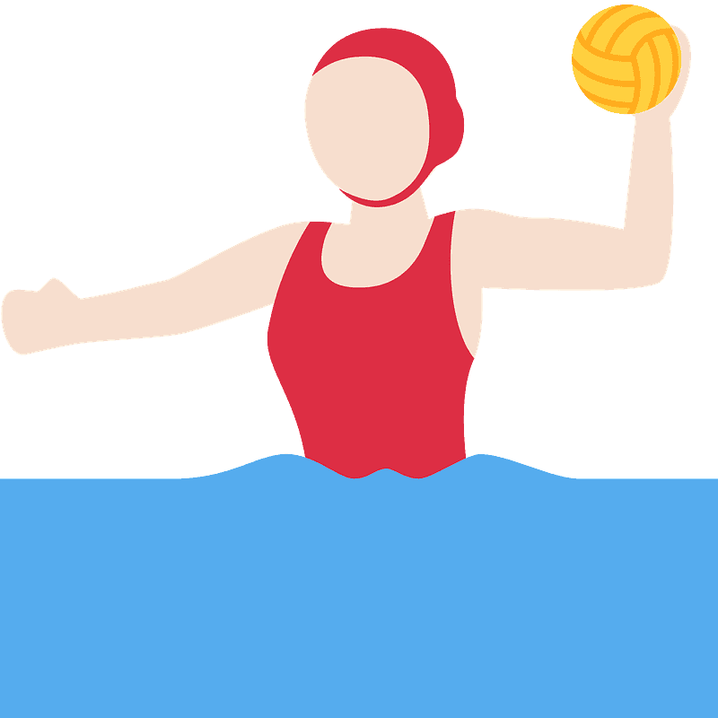 Woman playing water polo