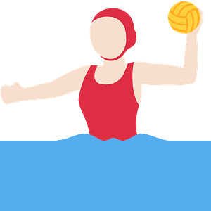 Woman playing water polo