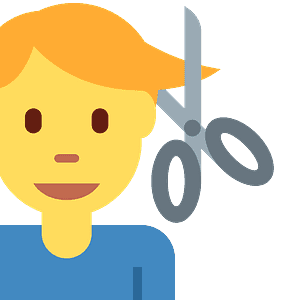 Man getting haircut