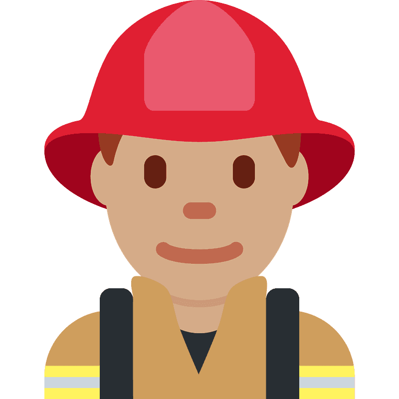 Man firefighter