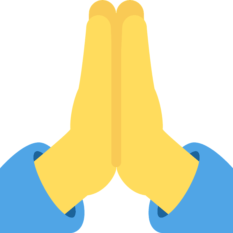 Folded hands