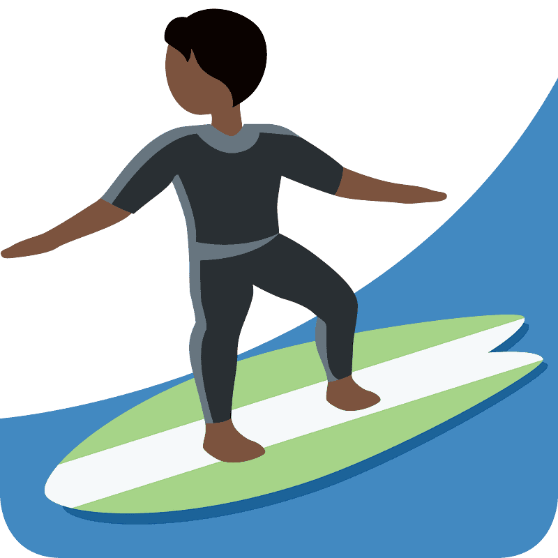 Person surfing