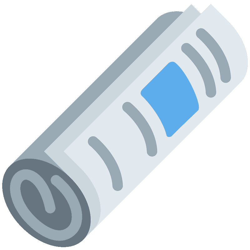 Rolled-up newspaper