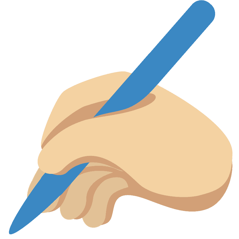 Writing hand