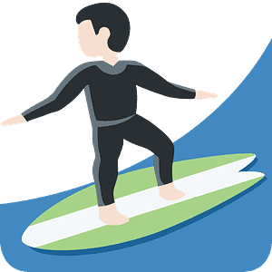 Man surfing