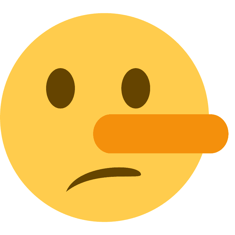 Lying face