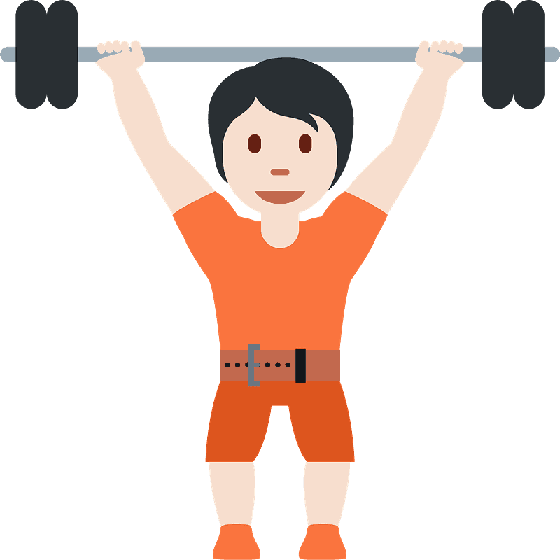 Person lifting weights