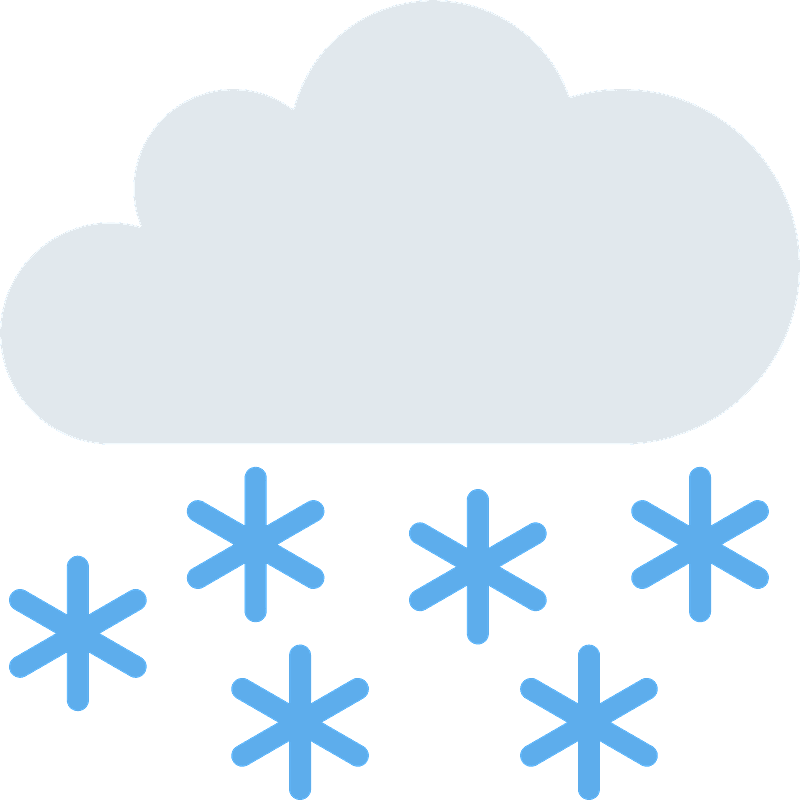 Cloud with snow