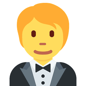 Person in tuxedo
