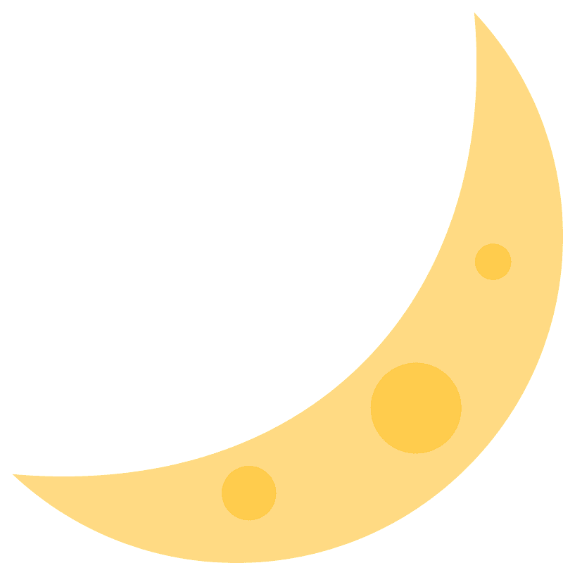 Crescent moon