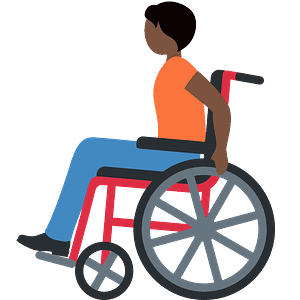 Person in manual wheelchair