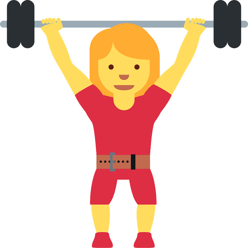 Woman lifting weights