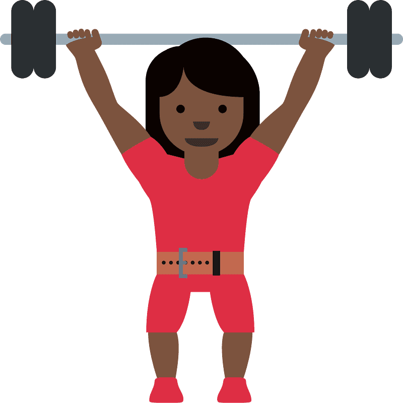 Woman lifting weights