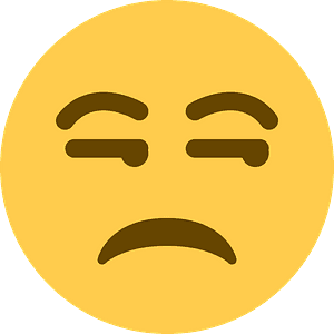 Unamused face