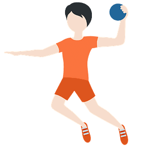 Person playing handball