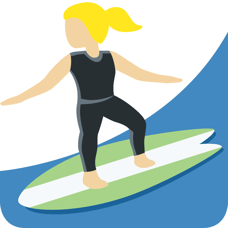 Carnagione scura surfista donna