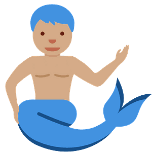 Merman - Free vector emoji on creazilla.com