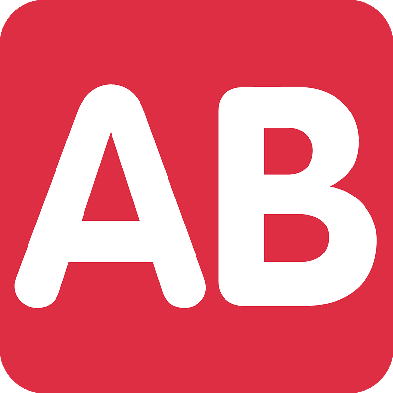 AB button (blood type)
