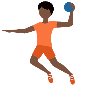 Person playing handball