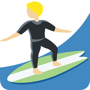 Person surfing