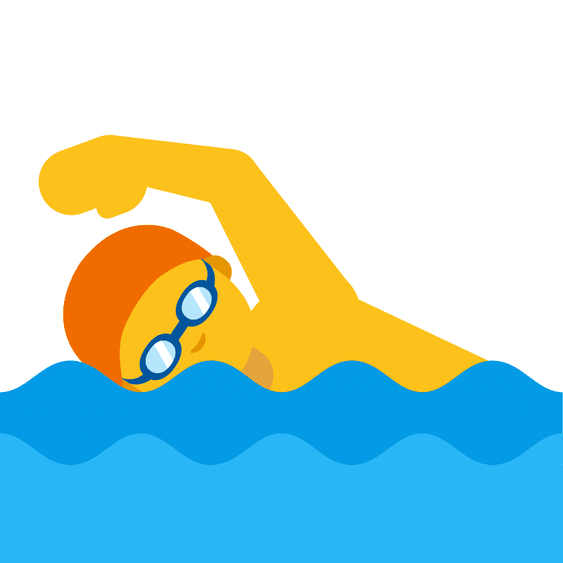 Person swimming
