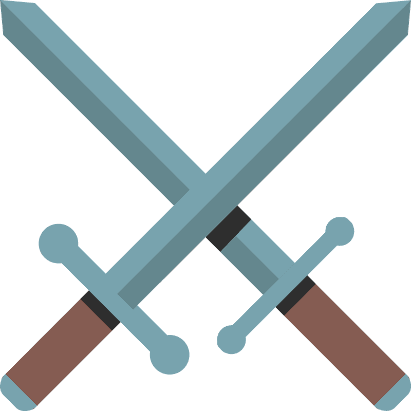 Crossed swords