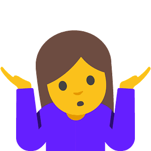 Person shrugging