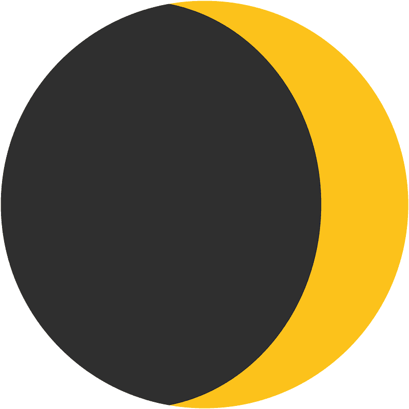 Waxing crescent moon - Free vector emoji on creazilla.com