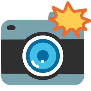 Camera with flash
