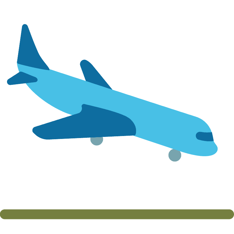 Airplane arrival