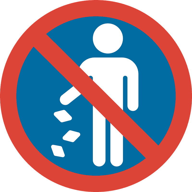 No littering