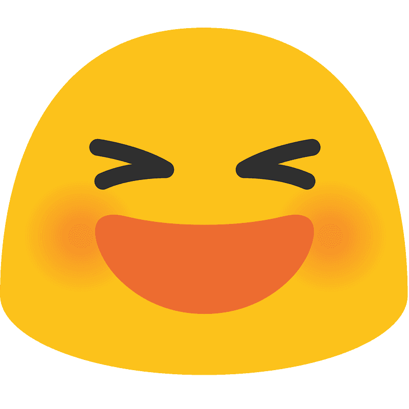 Grinning squinting face