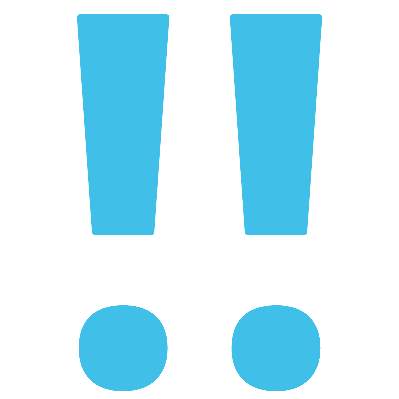 Double exclamation mark Free vector emoji on