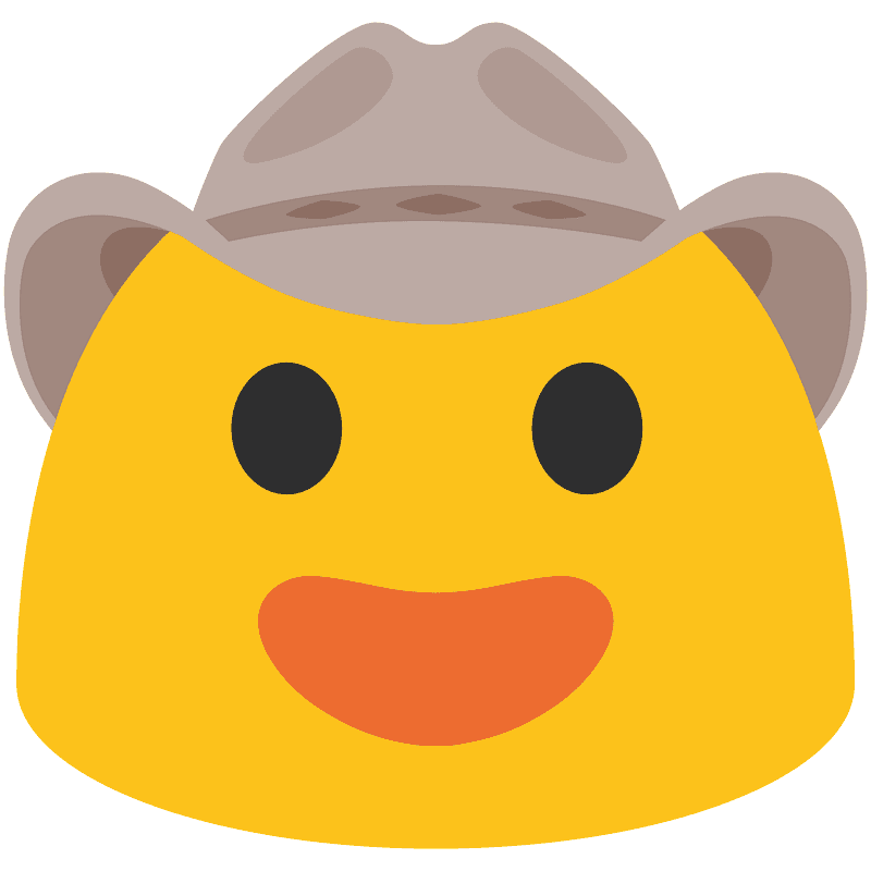 Cowboy hat face