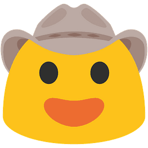 Cowboy hat face