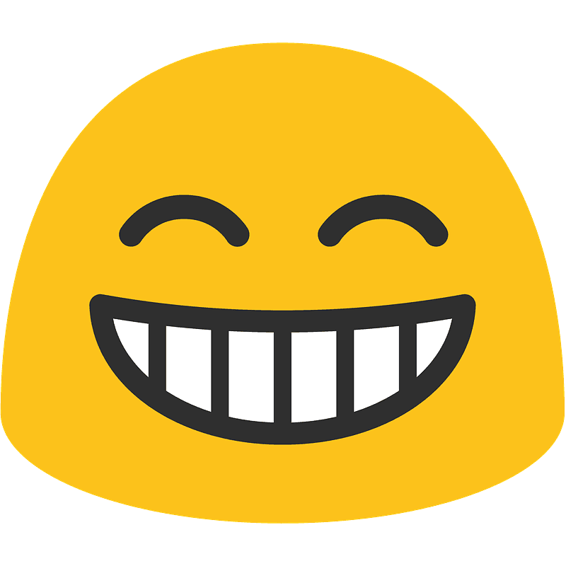 にやっと笑う
